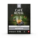 Café Royal Ristretto 36 Capseln para cafetera Nespresso - Intensidad 9/10 - Cafeteras certificadas UTZ en aluminio (paquete con 3)