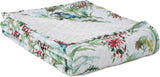 Ameliahome Colcha Colcha 260X280 Cm Acolchado De Doble Cara De Fácil Cuidado Estampado De Plantas Estampado De Pájaros Kingfisher Multicolor Camas Y Mantas Besuche den AmeliaHome-Store