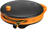 Rueda hidráulica Fiskars Comfort L con ruedas, juego de riego todo incluido, alcance total de 31,5 m, enrollado automático, manguera de jardín universal (Ø 13 mm), conexión universal para grifo, 1071670