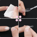 Tipos de uñas, 500 puntas de uñas postizas acrílicas artificiales con caja de almacenamiento para salones de uñas y arte de uñas en casa, 10 tamaños
