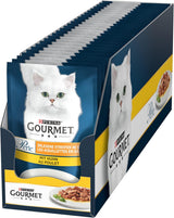 Gourmet Perle Select Strips Comida húmeda para gatos con pollo, paquete de 26 (26 x 85 g)
