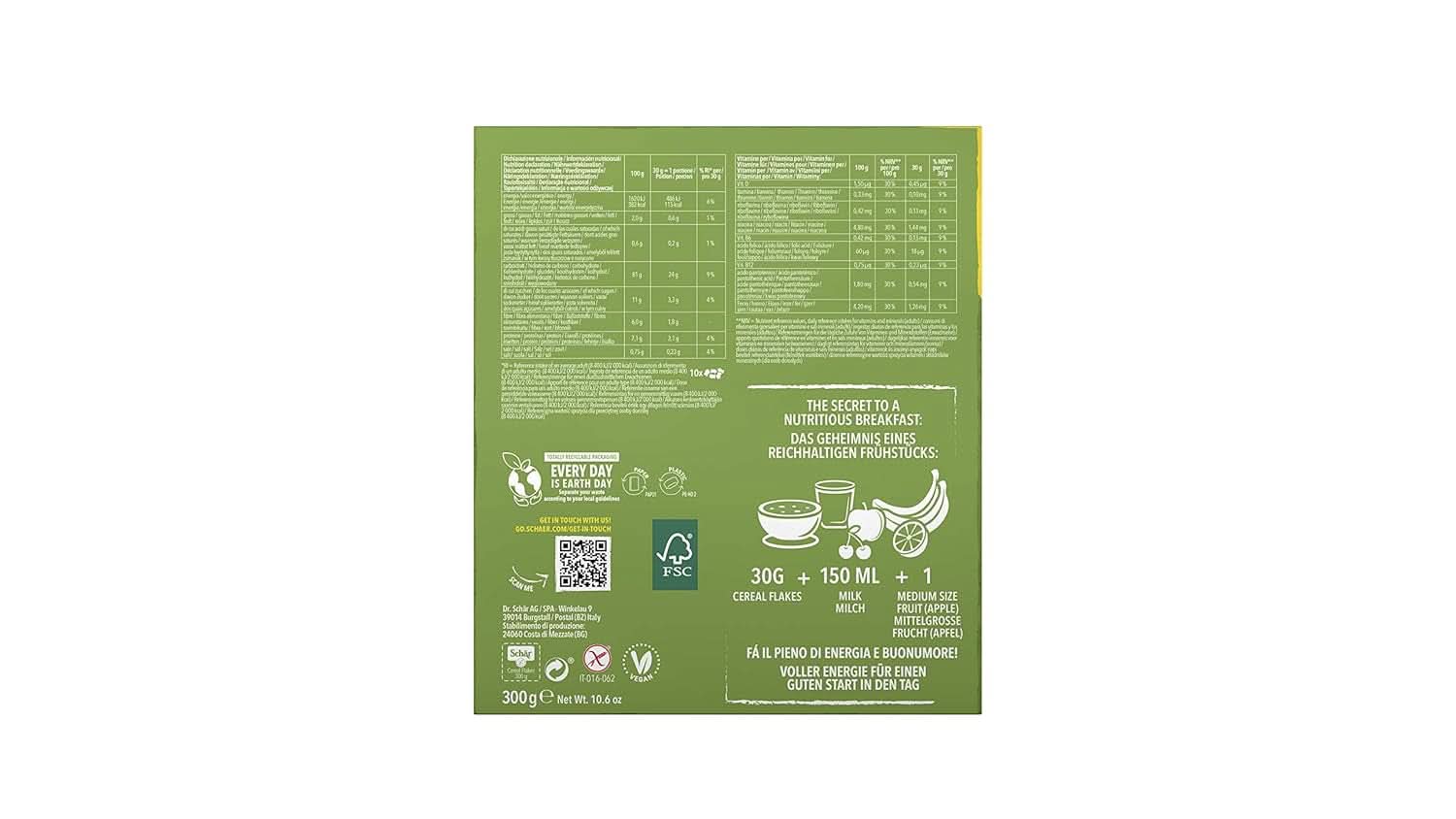 Copos de cereales sin gluten 300 gramos, pack de 8 Cereale Naty Shop