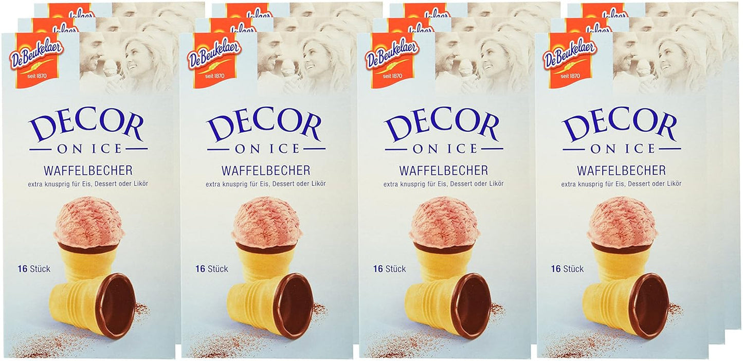 Debeukelaer Decor on Ice - Paquetes de gofres, paquete de 12 (12 x 60 g)