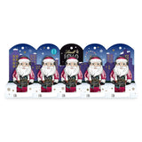 Chocolate Lindt | HOLA Mini Papá Noel | 50g | 5 Mini Moși Moși (10 g cada uno) de fino chocolate con leche | Figuras navideñas de chocolate para grandes y pequeños.