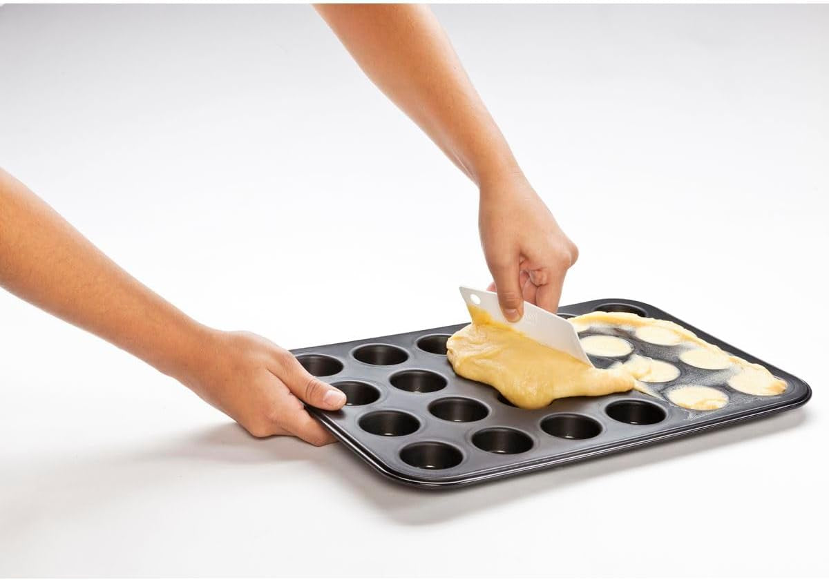 Zenker 6541 Mini-Muffinform 24Er Negro Metalizado – Antihaftbeschichte Für Perfekte Mini-Muffins, Ø 4,5 Cm, ​​Made in Germany Moldes y bandejas para horno Naty Shop
