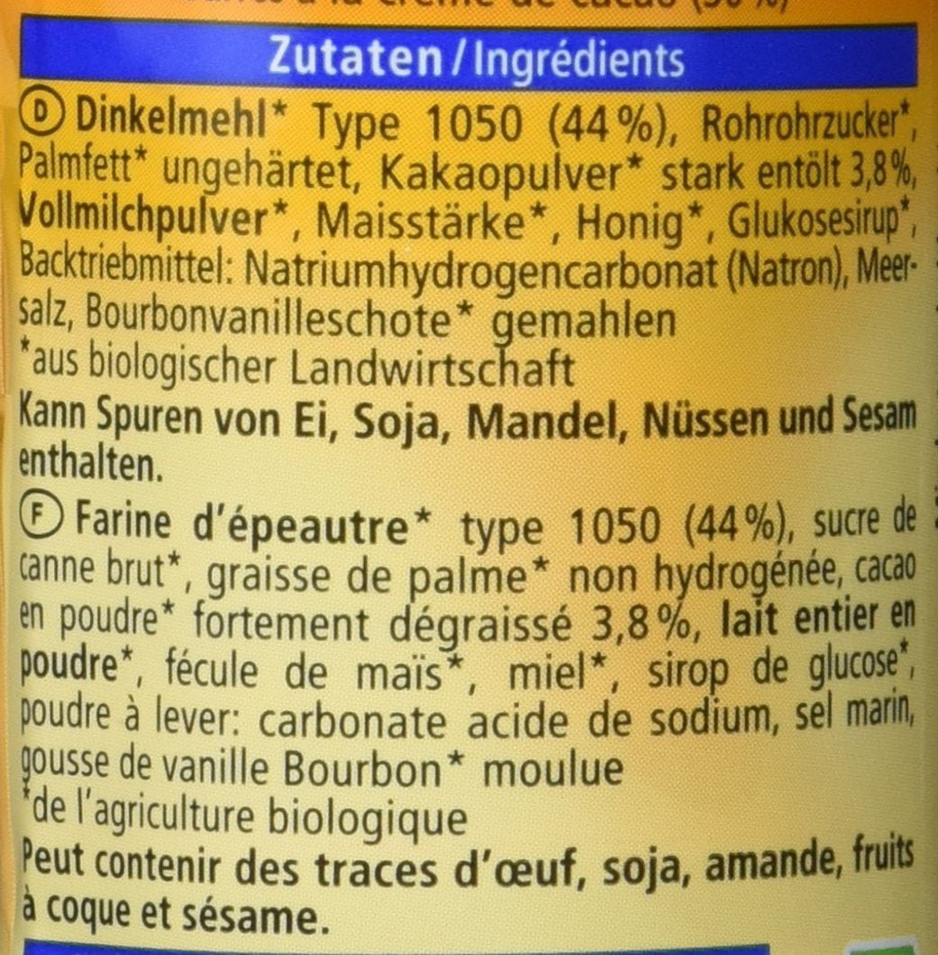 Galletas dobles con espelta ecológica, 90g
