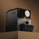 Cecotec Cafetera espresso compacta Cremmaet Cube, 1350 W, sistema de prensado 10 g, sistema de preinfusión, 19 bar, sistema thermoblock, 5 niveles de molienda, panel de control táctil