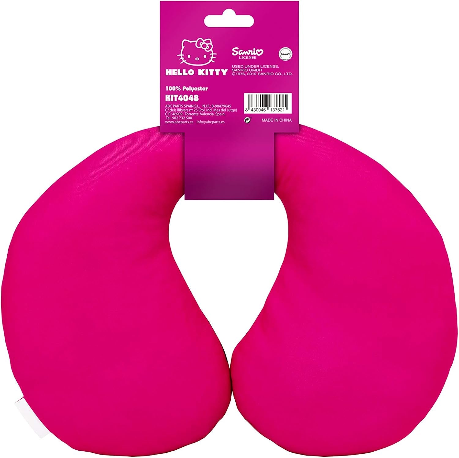 HELLO KITTY Almohada cervical Estrella para niños y niñas. Cómodo y funcional. Universales, 100% lavables. Naty Shop almohadas de viaje
