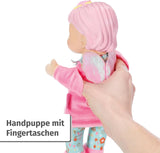 BABY born for babies Muñeca de cuerpo blando Fee con bolsillos para los dedos en los brazos Marioneta de mano de 26 cm de alto 834695 Zapf Creation