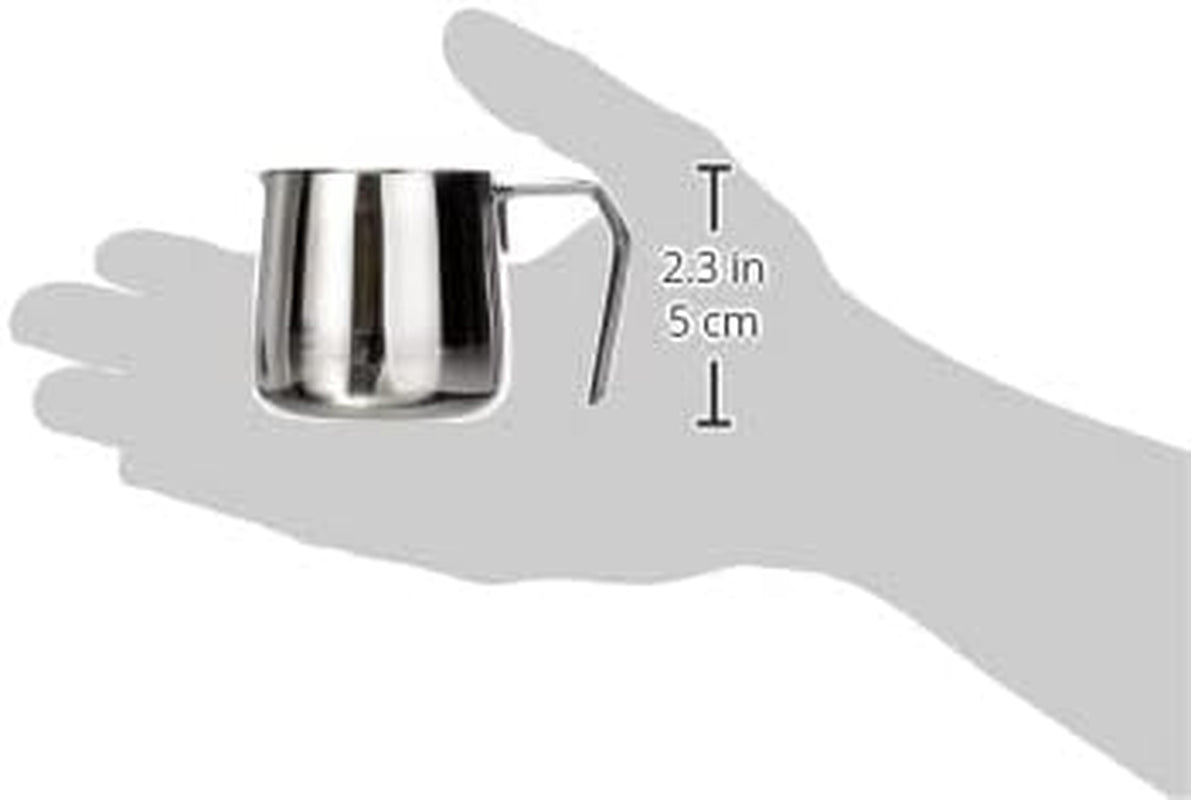 Cilio 0000201383 Jarra Latte Macchiato, Acero Inoxidable, Plata, 6,4 x 7,4 x 7,6 cm