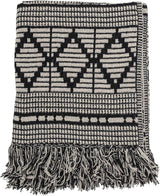 Bloomingville colcha negra, algodón, 160cm Bloomingville Beds and Blankets