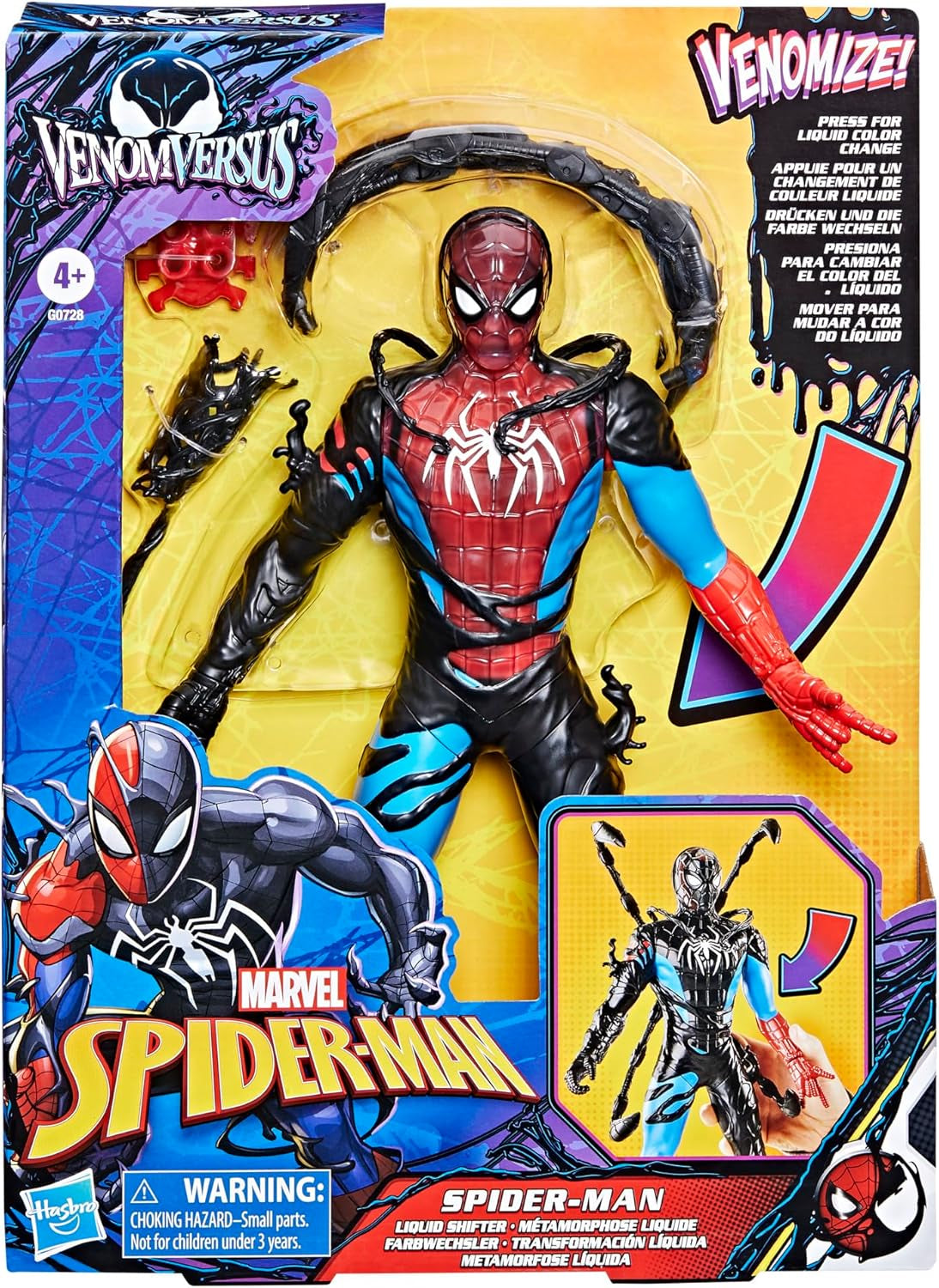 Figura de acción Marvel Spider-Man Venomversus Spider-Man Color Changer con accesorios Figuras de acción Naty Shop
