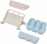 Sylvanian Families L5533 Cochecito Trillizos - Playset Casa de Muñecas Naty Shop Muñecas