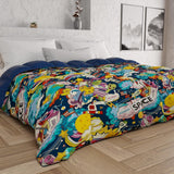 PETTI Artigiani Italiani - Edredón de invierno, Edredón de invierno, Edredón sencillo, Doble cara, Monocolor e impresión digital, 100% microfibra hipoalergénica, Made in Italy Naty Shop edredones y edredones