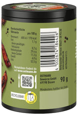 Ostmann Gewürze - Hagamos como la carne de vacuno | Rindfleisch-Geschmack para ungewürzte Fleischersatzprodukte | Gewürzsalz für Seitan, Tofu y vegetarian und vegane Gerichte | 90 g en barra de reciclaje Metalldose