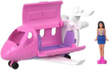 Mini BarbieLand Juegos de muñecas y vehículos de juguete Barbie, muñeca de 1.5" y vehículo de juguete sorpresa que cambia de color icónico, HYF40