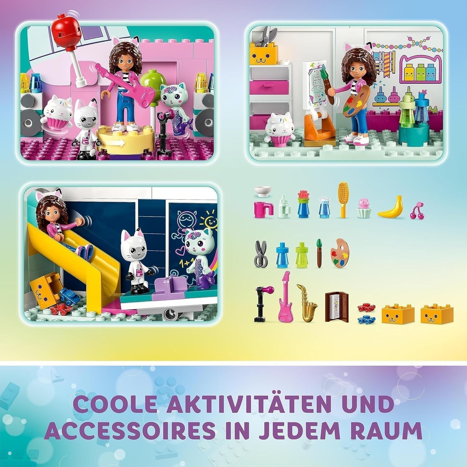 Lego 10788 Casa de Muñecas de Gabby, Juego de Juguetes, 8 Habitaciones y 4 Pisos Casa de Muñecas de Gabby con Figuras y Accesorios de Pandi, Suricata y Kuchi, Regalo para Niñas, Niños y Niños de 4 Años Juegos de Construcción Besuche den LEGO-Store