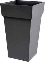 Plastiques 13635 G.ANT SX3 Macetas de polipropileno Toscana, 39 x 39 x 65 cm, gris