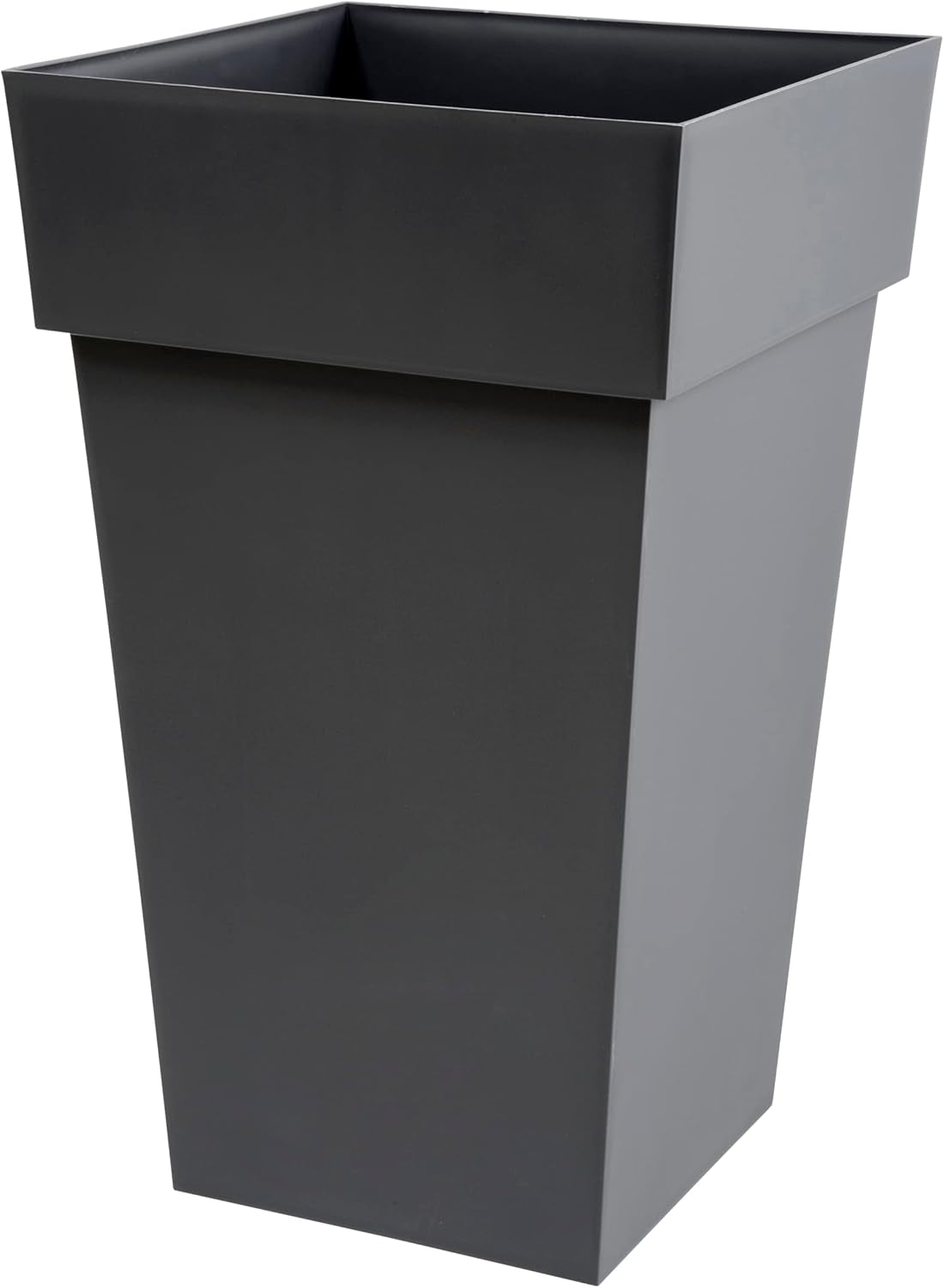 Plastiques 13635 G.ANT SX3 Macetas de polipropileno Toscana, 39 x 39 x 65 cm, gris