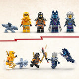 LEGO NINJAGO Buggy todoterreno ninja de Arin, juguete ninja con coche, dragón y 4 minifiguras, set de aventura modelo Buggy para niños, regalo de cumpleaños para niños y niñas de 7 años 71811 Juegos de construcción Beuche den LEGO-Store