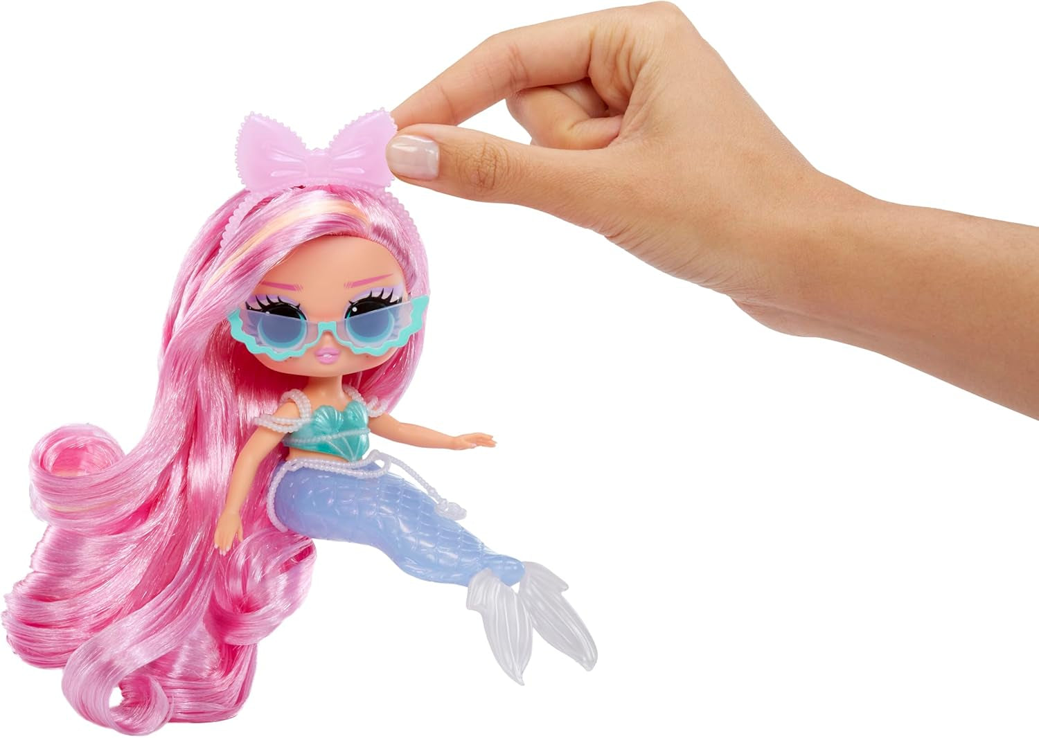 Jajaja ¡Sorpresa! Preadolescentes - Sirena Lola Waves - Muñeca de moda con cola que cambia de color, aleta móvil y bonitos accesorios - Juguete para niños y coleccionistas a partir de 4 años