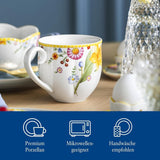 Villeroy & Boch - Set de desayuno Spring Awakening para 2, 6 piezas, Vajilla de Pascua, Desayuno, Pascua, Servicio de café, Vajilla de primavera, Porcelana