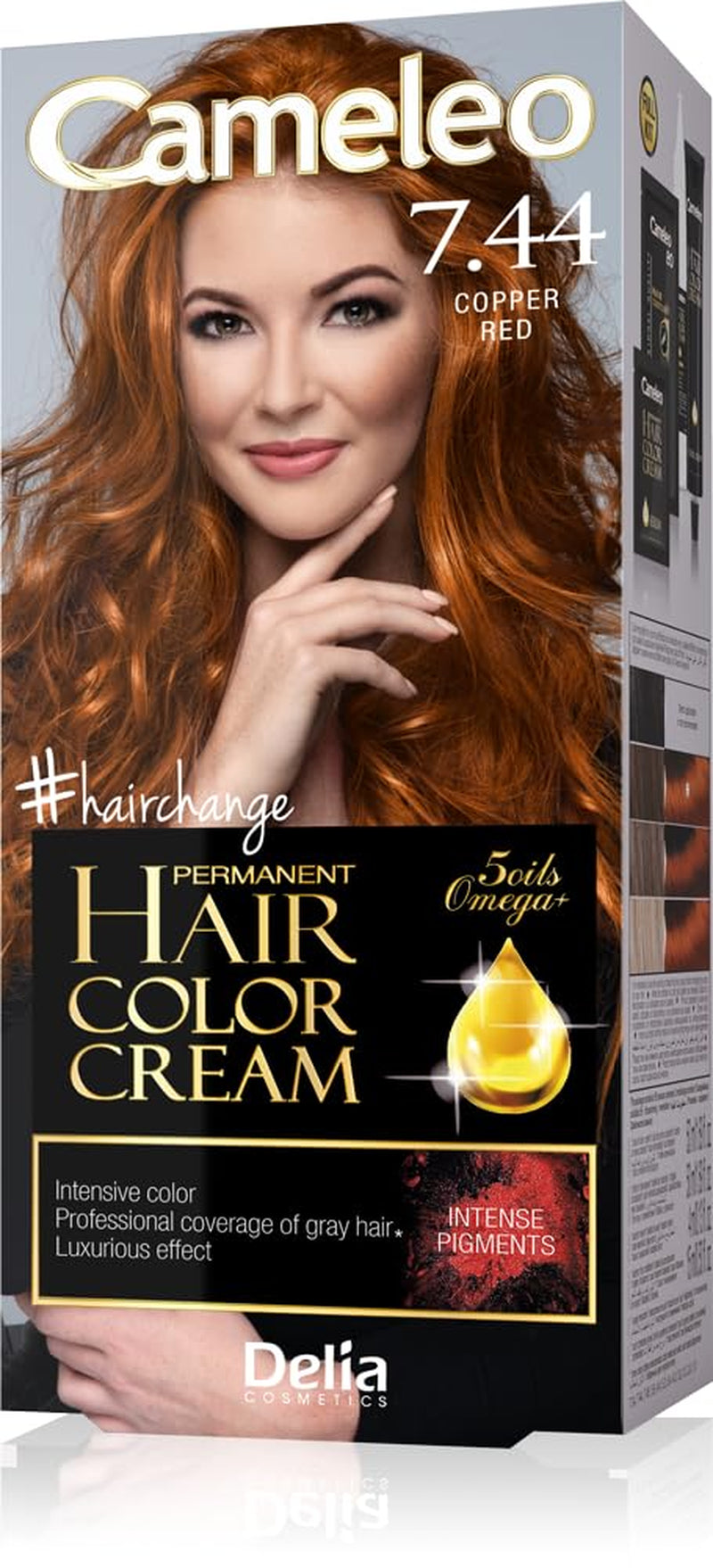 Cameleo - Omega Plus - Tinte para el cabello - Rojo cobrizo - Coloración permanente profunda - Coloración permanente - Protección del cabello - Set completo de coloración Tinte para el cabello Naty Shop Default Title