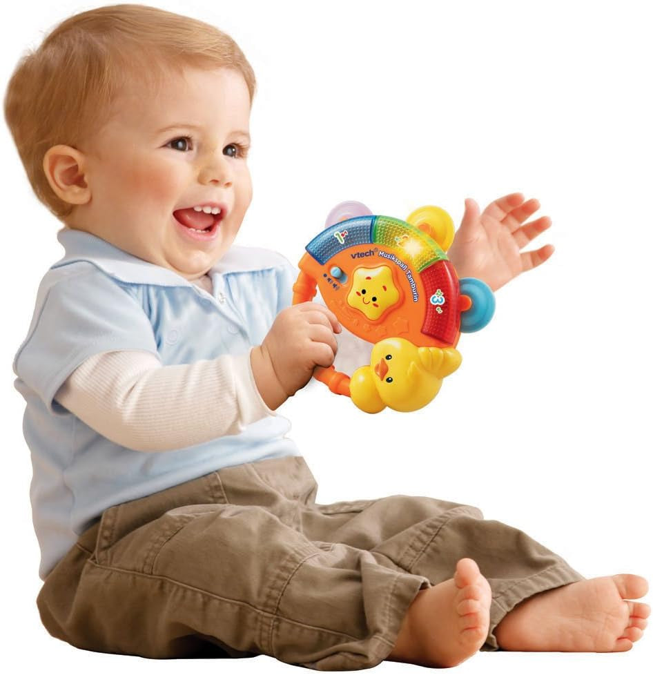Vtech Baby Bola Musical Mágica 3 en 1, 9-36 Meses & Pandereta Divertida con Música para Bebé - Juguete Electrónico con Música y Efectos de Sonido - Para 9-36 Meses Juguetes Bebé Bebe Naty Shop
