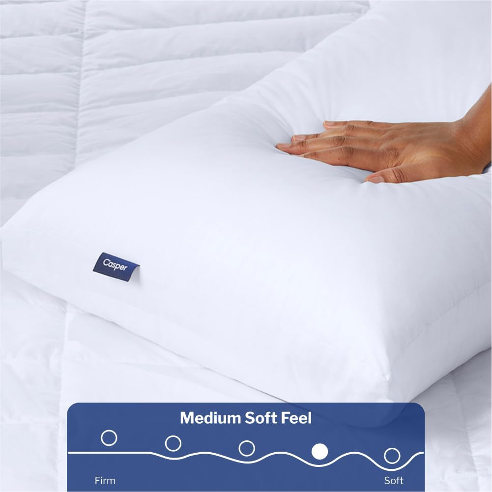 Casper Sleep Almohada de dormir original, tamaño king, blanco Naty Shop almohadas estándar