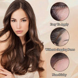 2 Piezas de Polvo de Rayita Marrón Oscuro, Polvo de Rayita, Corrector de Rayita, Lápices de Color de Cabello con Peine, Herramienta para Cobertura de Cabello Gris para Mujeres y Hombres (40 g, Marrón Oscuro) Naty Shop Tinte para el Cabello