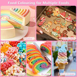 Set de 12 colorantes alimentarios líquidos, 10 ml Naty Shop
