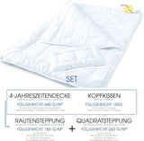 Aqua-Textil Juego Soft Touch Infantil Edredón 100 X 135 Cm 250G y 350G con almohada 40 X 60 Cm Edredón 150G 4 Estaciones Climatizador Oeko-Tex Edredones y edredones Naty Shop