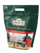 Ahmad Tea - Desayuno inglés - Té de desayuno negro - Té de Assam y Ceilán - Bolsitas de té inglés sin banda con 2 g de té por porción - Paquete grande de 300 bolsitas de té (paquete de 2)