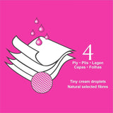 Papel higiénico Renova 4 capas blanco decorado perfumado - 12 rollos rollo Blanco Decorado Perfumado