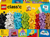 Set creativo LEGO Classic para construir y jugar - set con ladrillos de colores - construye una casa, un perro, un coche divertido, un teclado de piano y un arcoíris - set de manualidades para niños y niñas a partir de 5 años Juegos de construcción Besuche den LEGO-Store