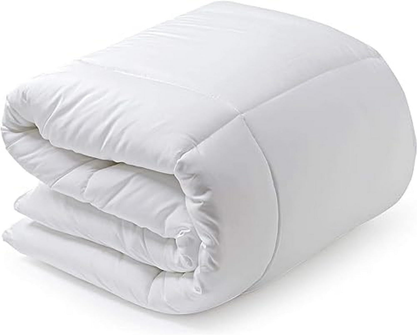 Edredón de Fibra, 250 G, Microfibra, Suave, Sedoso, para Camas de 100, 105 y 110 cm, Blanco, 180 X 220 cm Naty Shop Edredones y Edredones 100X120