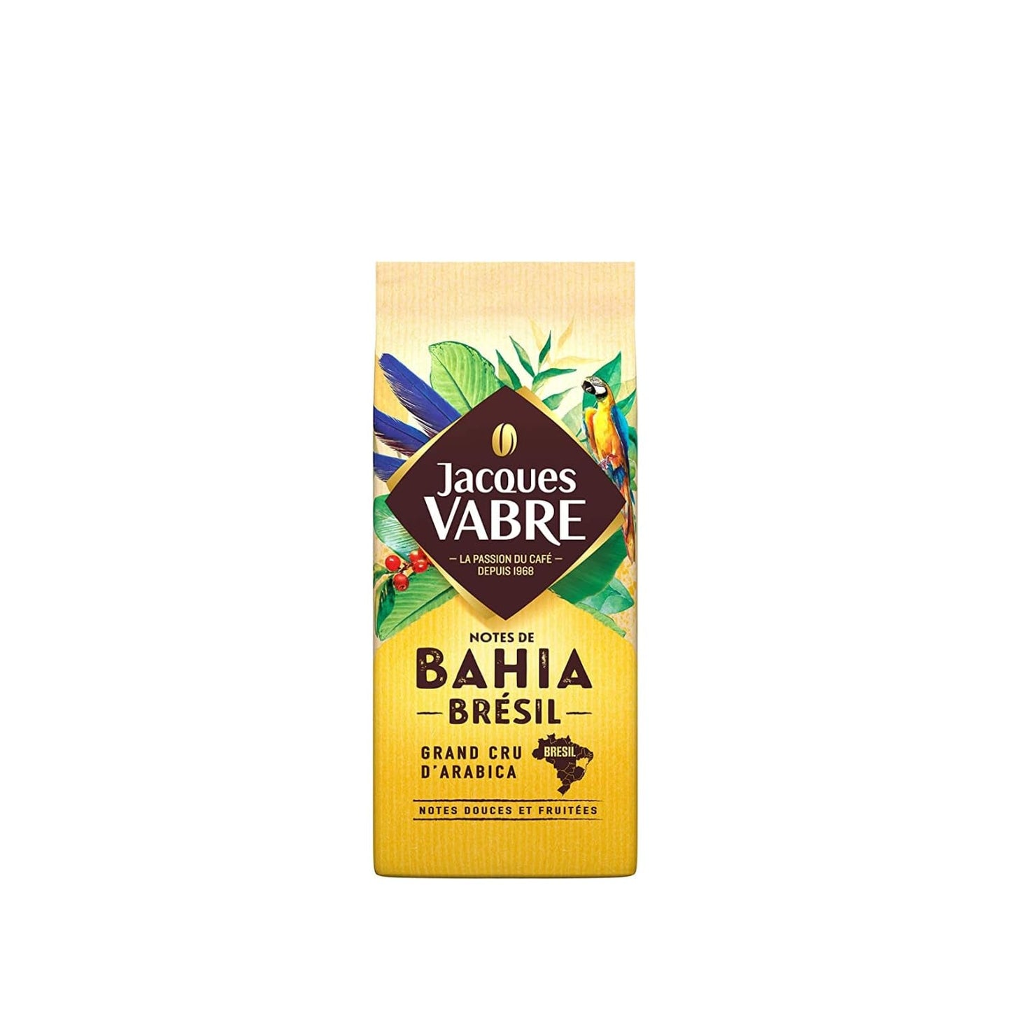 Granos de café Arábica puro de Bahía, Brasil - JACQUES VABRE - 250 g