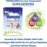 Humana Kindergetränk 1+, ab 1 Jahr, Milchpulver für Kindermilch, nährstoffreiche Milch für Kleinkinder, als gelegentliches Milchgetränk oder zur Mahlzeit, 650 g