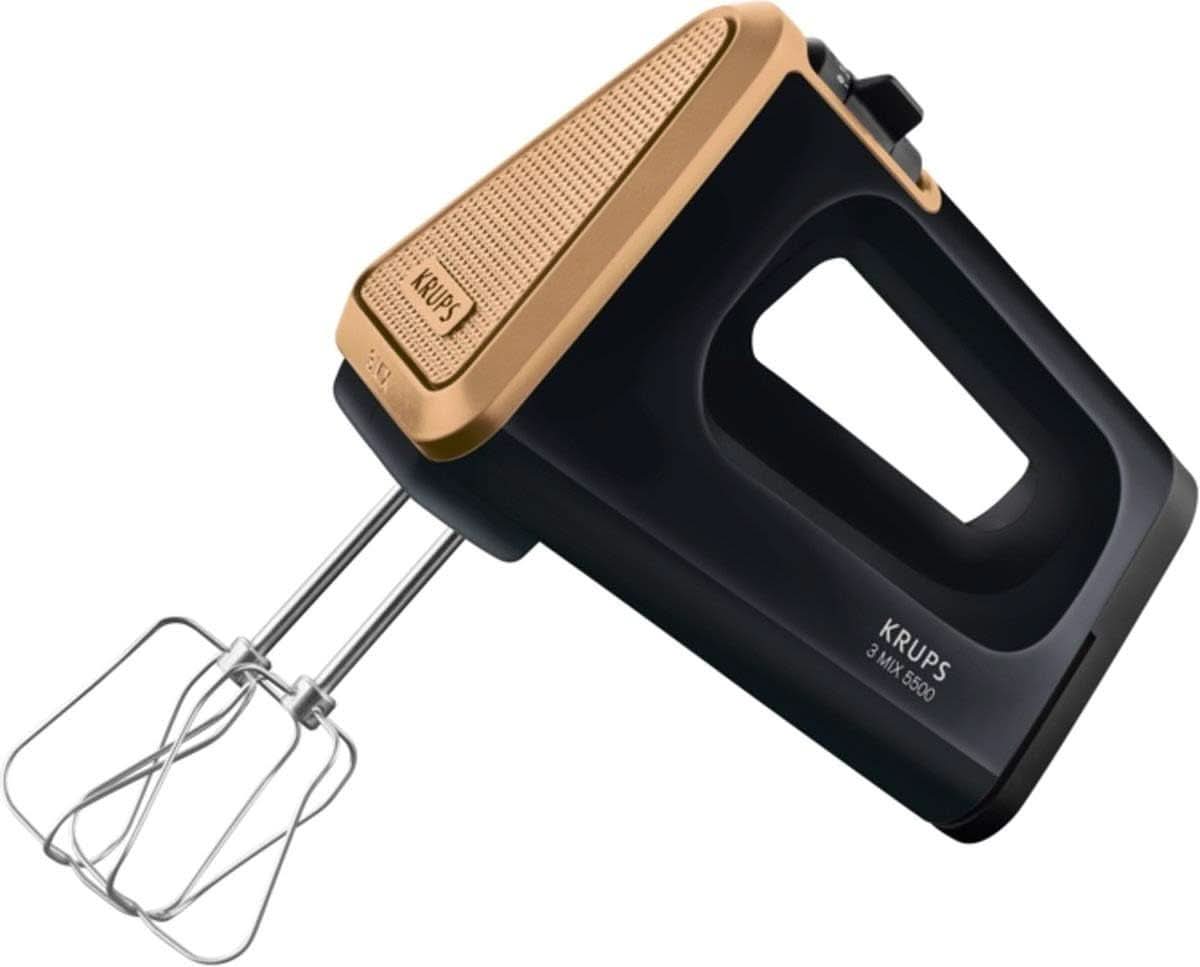 Batidora manual Krups 3 Mix GN5021, 500 W, 5 velocidades, posición Turbo Naty Shop