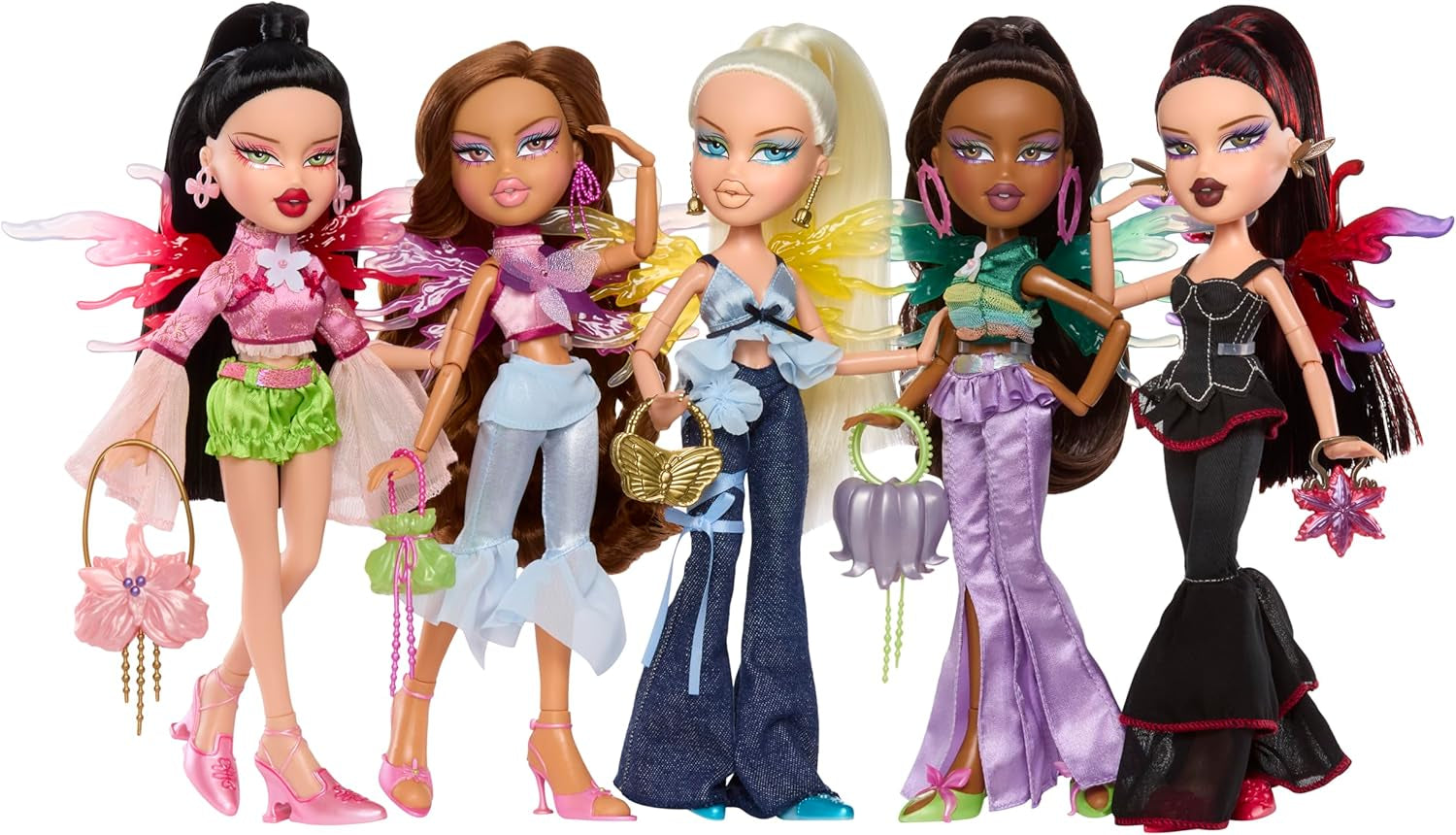 Muñeca Bratz Fashion Pixiez Sasha - Fantástica muñeca coleccionable con moda y complementos reales, alas que se convierten en anillo