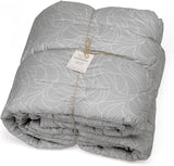 Foppapedretti Notte & Natura Funda nórdica Pearl Wave para cama de matrimonio, funda 100% algodón, hecha en Italia Edredones y edredones Naty Shop