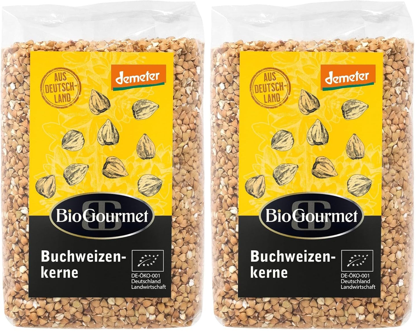 Trigo Sarraceno BioGourmet Demeter – Bolsa 500g | Sin gluten, rico en fibra y regional | De agricultura ecológica alemana (Baden-Württemberg/Baviera) | Ideal para muesli, ensaladas y guarniciones.