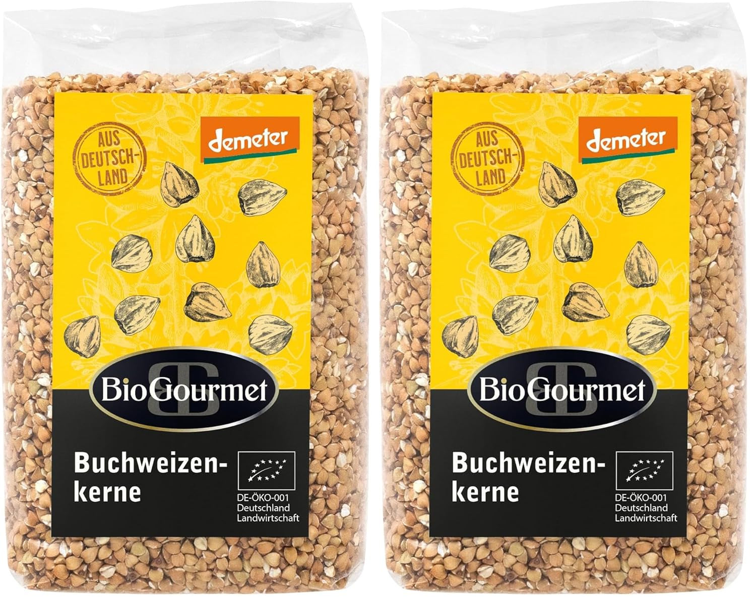 Trigo Sarraceno BioGourmet Demeter – Bolsa 500g | Sin gluten, rico en fibra y regional | De agricultura ecológica alemana (Baden-Württemberg/Baviera) | Ideal para muesli, ensaladas y guarniciones.