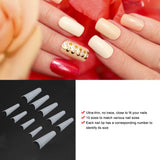 500 puntas de uñas postizas, puntas de uñas artificiales francesas naturales para manicura, L, uñas postizas DIY, gel UV ovalado, accesorios de uñas para mujeres y niñas (color natural)