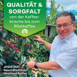 Hochland Kaffee - Holanka Crema - 250g Kaffeebohnen - Venta directa sostenible - Perfecto para máquinas totalmente automáticas y Siebträger - Sabor aromático más suave - La mejor calidad de Perú