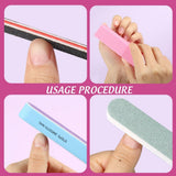 FANDAMEI 20 Stücke Buffer Für Nagel, Nagelfilen Für Gelnägel, Profi Nagelfeile 100/180, Polierfeile Fingernägel, Filen Für Gelnägel, Set de manicura y pedicura
