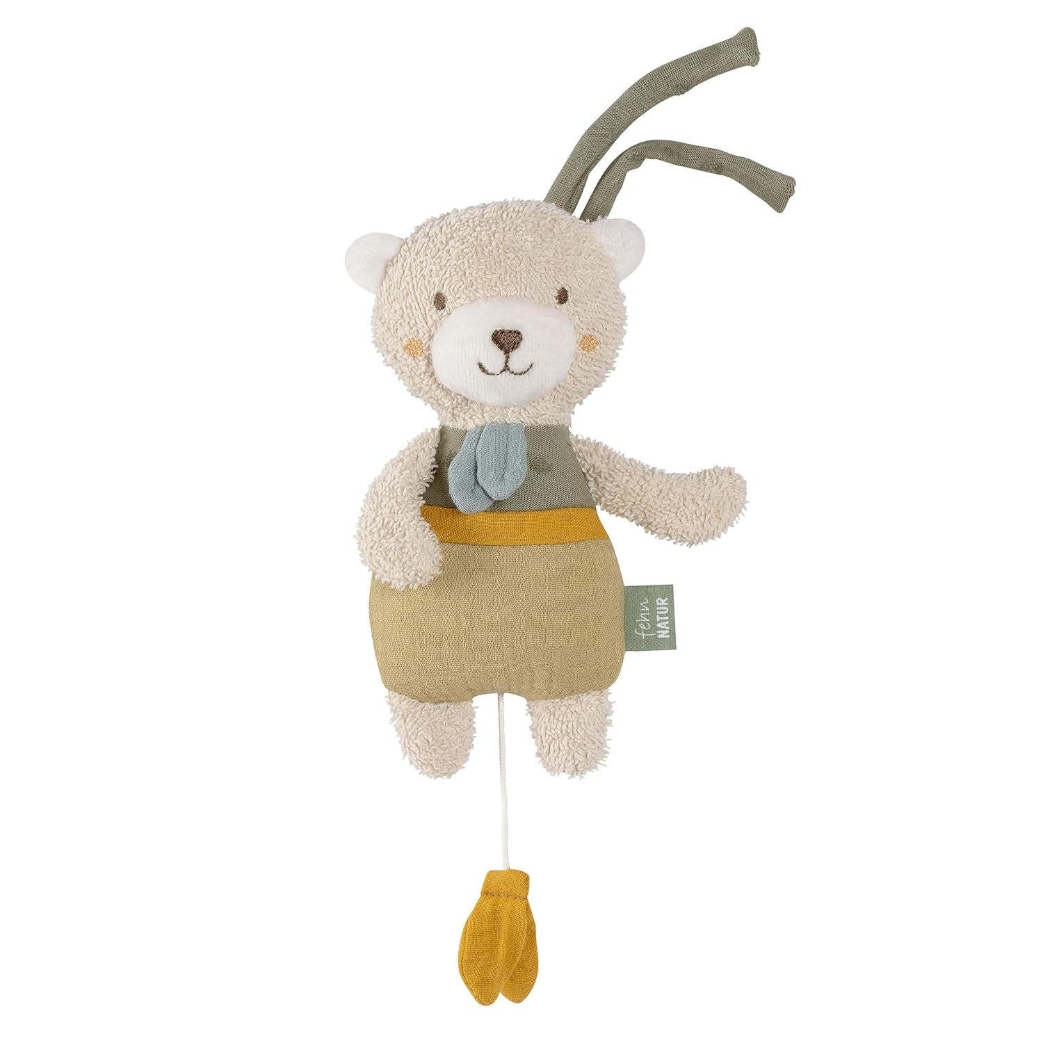 Caja de música Fehn oveja para dormir - peluche con accesorio - canción para dormir "Canción de cuna de Brahms" - juguete infantil para viajar y en casa - juguetes musicales para bebés y niños Bebe Naty Shop Toys La naturaleza del oso