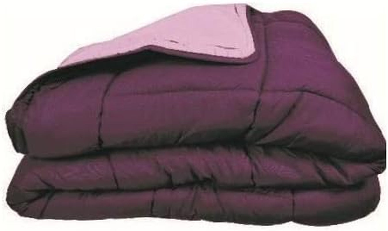 Couette CALGARY Chocolate/Corail 140 Edredones y edredones Naty Shop 200X200X1 Cm