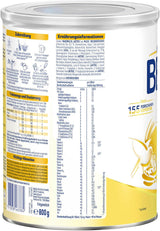 BEBA 2 - Leche de continuación a partir de los 6 meses, con complejo 5 HMO, contenido proteico adecuado a la edad, sin lactosa, sin aceite de palma, sin aceite de pescado, papilla, leche en polvo para bebés, paquete de 3 (3 x 800 g)