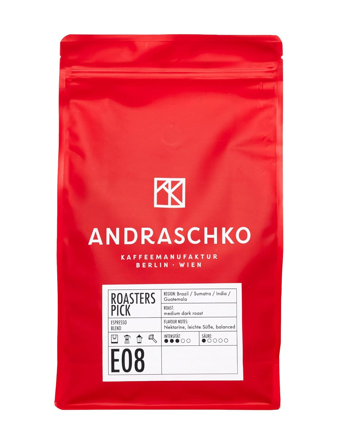 Roasters Pick Espresso Blend - 100% Arábica, ganze Bohne - vielschichtige Röstung - frisch in Berlin geröstet - 500g